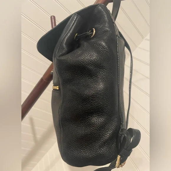 Michael Kors Black Pebbled Leather Backpack - Picture 5 of 14